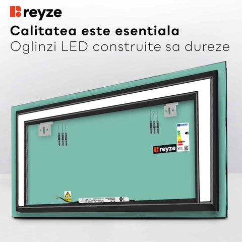 Oglinda LED Orizontala, Fara functii, LED 3000K Cald - Gama Salono Model 6