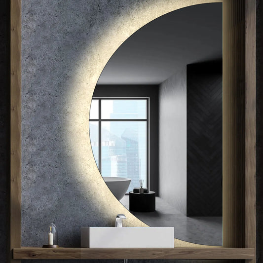 Oglinda LED Semiluna (Dreapta), Fara functii, LED 4000K Neutru - Gama Ambient Model 1
