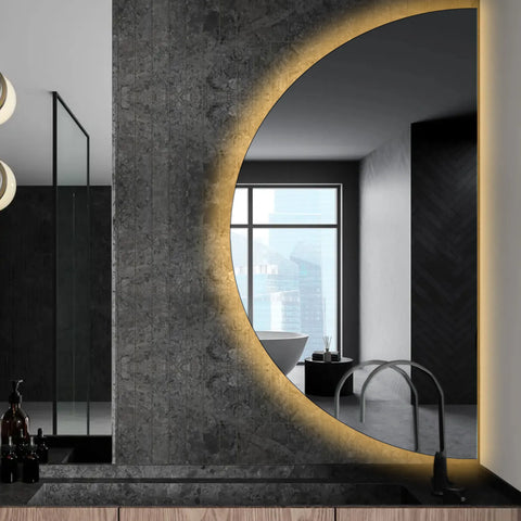 Oglinda LED Semiluna (Dreapta), Fara functii, LED 3000K Cald - Gama Ambient Model 1