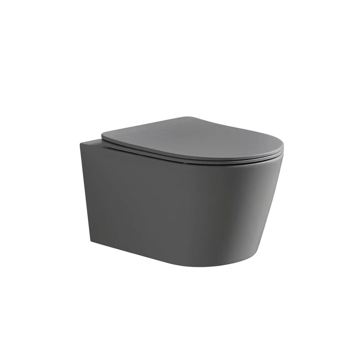 Vas de toaleta WC suspendat [kessy-08] dark grey matte
