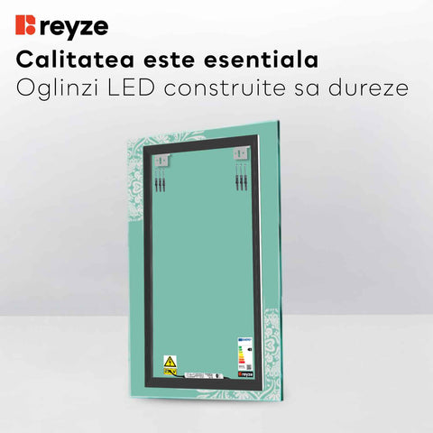 Oglinda LED Verticala, Fara functii, LED 4000K Neutru - Gama Good Vibes Model 4