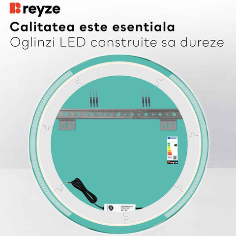 Oglinda LED Rotunda, Fara functii, LED 6000K Rece - Gama Edge Model 7