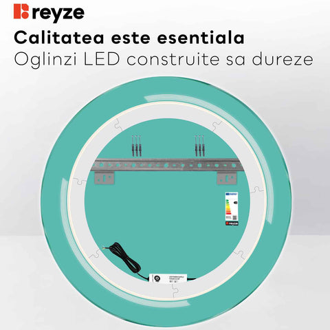 Oglinda LED Rotunda, Fara functii, LED 4000K Neutru - Gama Minimal Model 2
