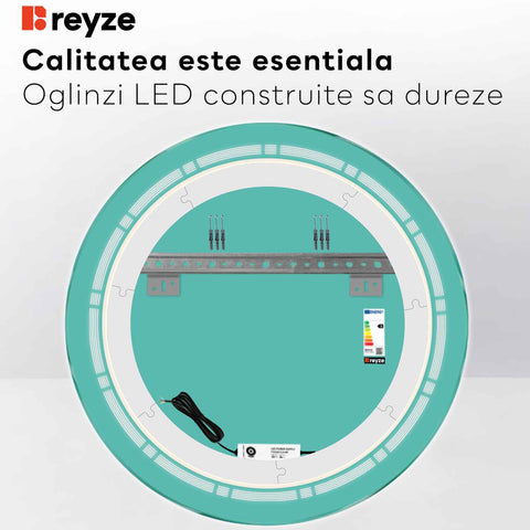 Oglinda LED Rotunda, Fara functii, LED 4000K Neutru - Gama Minimal Model 3