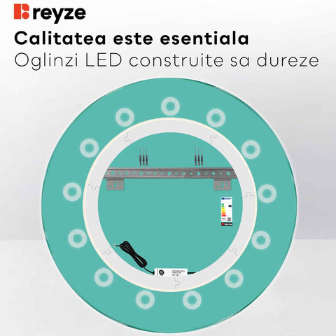 Oglinda LED Rotunda, Fara functii, LED 4000K Neutru - Gama Minimal Model 4