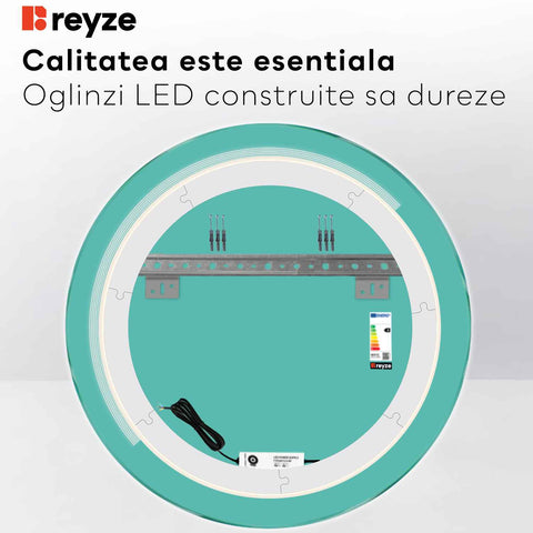 Oglinda LED Rotunda, Fara functii, LED 4000K Neutru - Gama Minimal Model 5