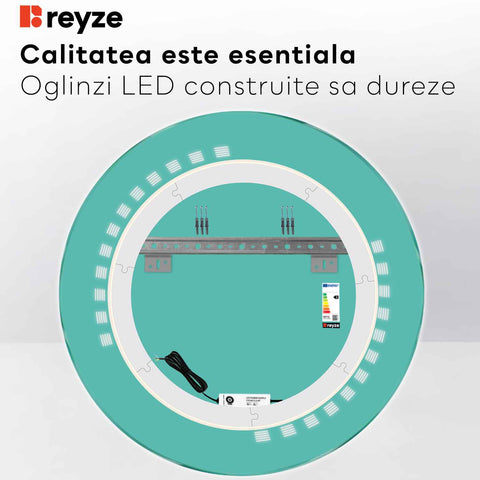 Oglinda LED Rotunda, Fara functii, LED 3000K Cald - Gama Minimal Model 6