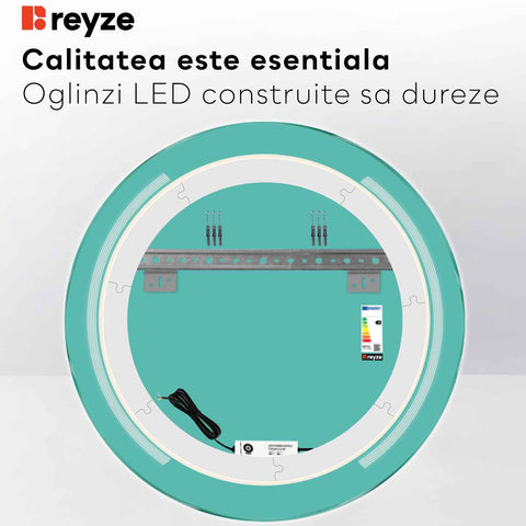 Oglinda LED Rotunda, Fara functii, LED 3000K Cald - Gama Minimal Model 7