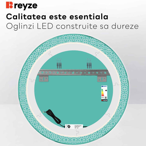 Oglinda LED Rotunda, Fara functii, LED 6000K Rece - Gama Official Model 1