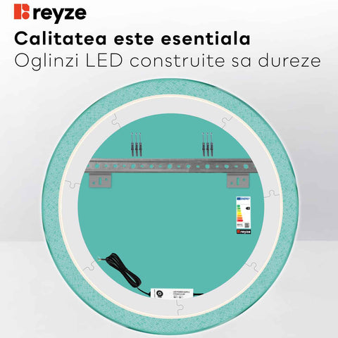 Oglinda LED Rotunda, Fara functii, LED 4000K Neutru - Gama Simetria Model 5