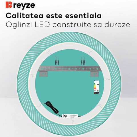 Oglinda LED Rotunda, Fara functii, LED 4000K Neutru - Gama Simetria Model 7