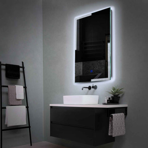 Oglinda LED Verticala, Touch LED, Dimare, LED 6000K Rece - Gama Edge Model 2