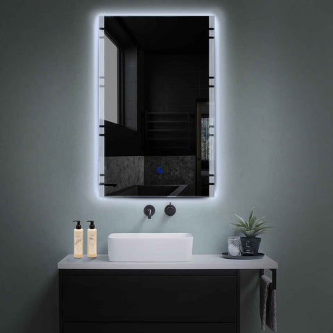 Oglinda LED Verticala, Touch LED, Dimare, LED 6000K Rece - Gama Edge Model 3