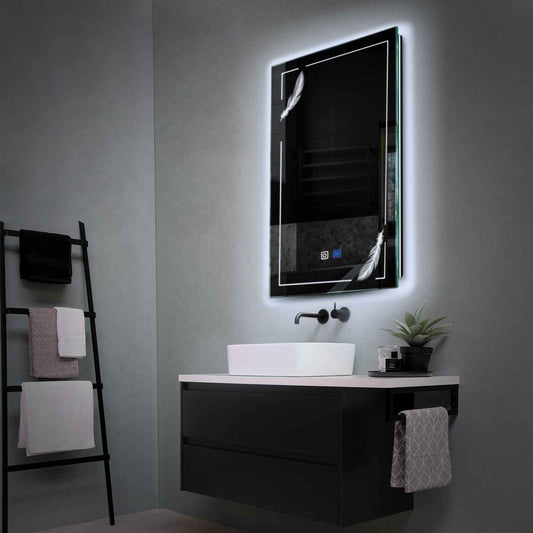 Oglinda LED Verticala, Touch LED, Dimare, Dezaburire, LED 6000K Rece - Gama Good Vibes Model 2