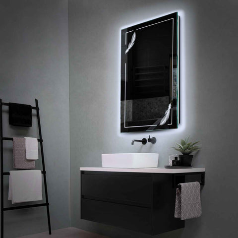 Oglinda LED Verticala, Fara functii, LED 6000K Rece - Gama Good Vibes Model 2