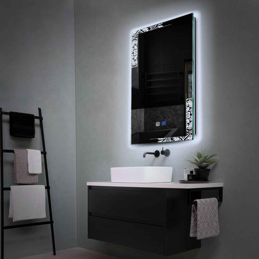 Oglinda LED Verticala, Touch LED, Dimare, Dezaburire, LED 6000K Rece - Gama Good Vibes Model 4