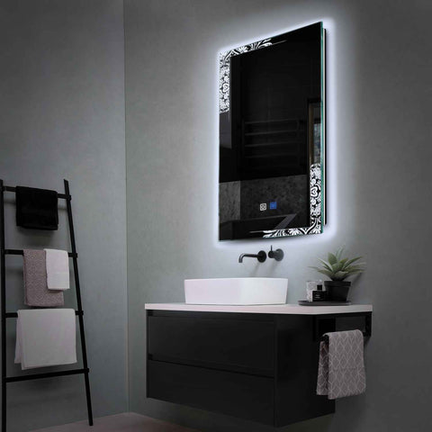 Oglinda LED Verticala, Touch LED, Dimare, Dezaburire, LED 6000K Rece - Gama Good Vibes Model 4