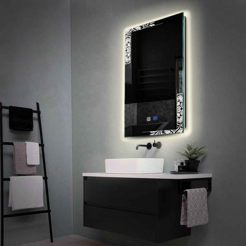 Oglinda LED Verticala, Touch LED, Dimare, Dezaburire, LED 4000K Neutru - Gama Good Vibes Model 4