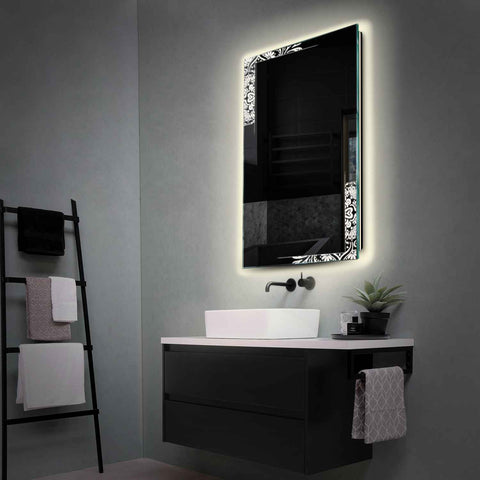 Oglinda LED Verticala, Fara functii, LED 4000K Neutru - Gama Good Vibes Model 4