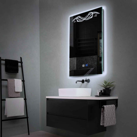 Oglinda LED Verticala, Touch LED, Dimare, Dezaburire, LED 6000K Rece - Gama Good Vibes Model 6