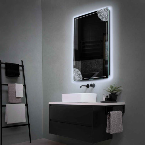 Oglinda LED Verticala, Fara functii, LED 6000K Rece - Gama Good Vibes Model 7