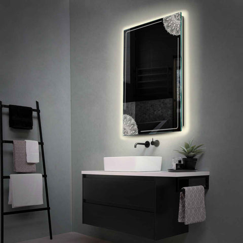 Oglinda LED Verticala, Fara functii, LED 4000K Neutru - Gama Good Vibes Model 7