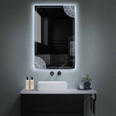 Oglinda LED Verticala, Fara functii, LED 6000K Rece - Gama Good Vibes Model 7