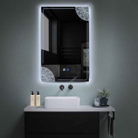 Oglinda LED Verticala, Touch LED, Dimare, Dezaburire, LED 6000K Rece - Gama Good Vibes Model 7