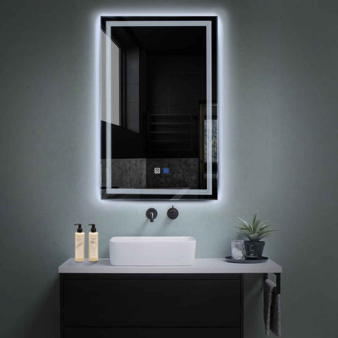 Oglinda LED Verticala, Touch LED, Dimare, Dezaburire, LED 6000K Rece - Gama Minimal Model 1
