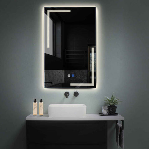 Oglinda LED Verticala, Touch LED, Dimare, Dezaburire, LED 4000K Neutru - Gama Minimal Model 2
