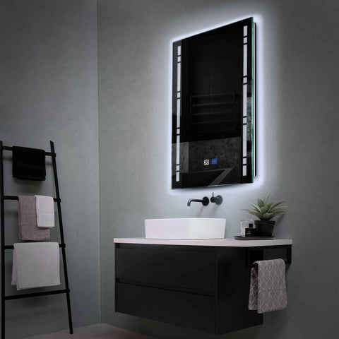Oglinda LED Verticala, Touch LED, Dimare, Dezaburire, LED 6000K Rece - Gama Minimal Model 3