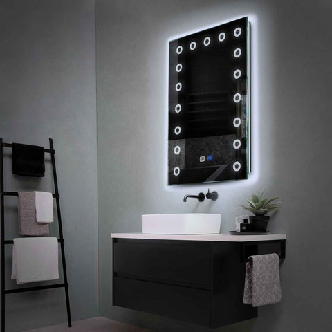 Oglinda LED Verticala, Touch LED, Dimare, Dezaburire, LED 6000K Rece - Gama Minimal Model 4