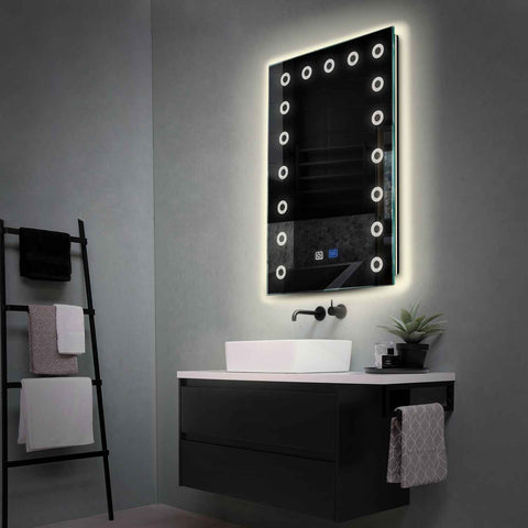 Oglinda LED Verticala, Touch LED, Dimare, Dezaburire, LED 4000K Neutru - Gama Minimal Model 4