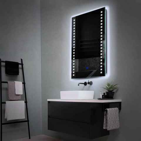Oglinda LED Verticala, Touch LED, Dimare, LED 6000K Rece - Gama Minimal Model 6