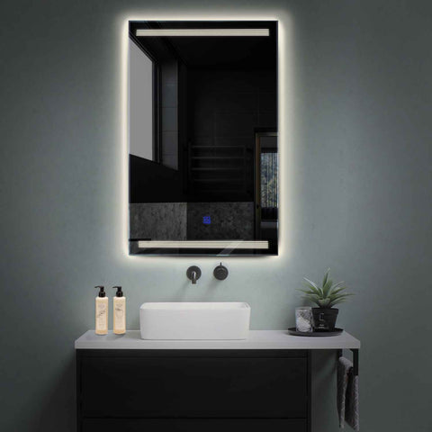 Oglinda LED Verticala, Touch LED, Dimare, LED 4000K Neutru - Gama Minimal Model 8