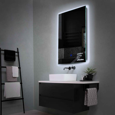 Oglinda LED Verticala, Touch LED, Dimare, LED 6000K Rece - Gama Motivated Model 1