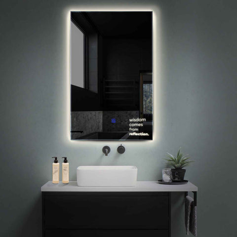 Oglinda LED Verticala, Touch LED, Dimare, LED 4000K Neutru - Gama Motivated Model 1