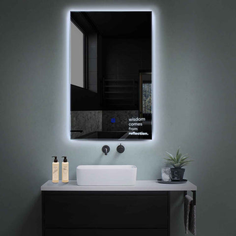 Oglinda LED Verticala, Touch LED, Dimare, LED 6000K Rece - Gama Motivated Model 1