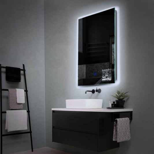 Oglinda LED Verticala, Touch LED, Dimare, LED 6000K Rece - Gama Motivated Model 5