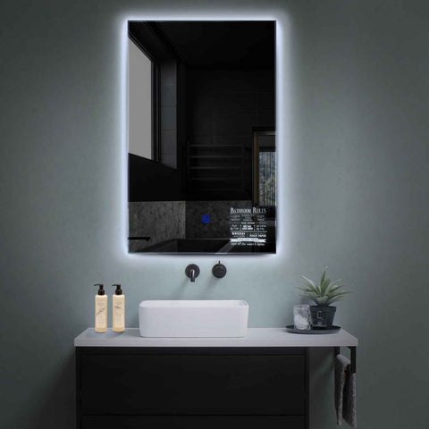 Oglinda LED Verticala, Touch LED, Dimare, LED 6000K Rece - Gama Motivated Model 5