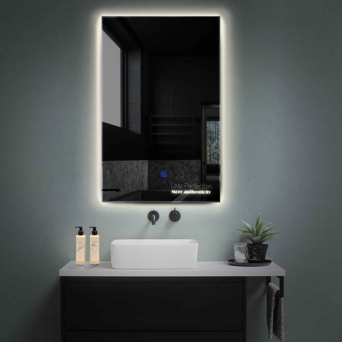 Oglinda LED Verticala, Touch LED, Dimare, LED 4000K Neutru - Gama Motivated Model 7