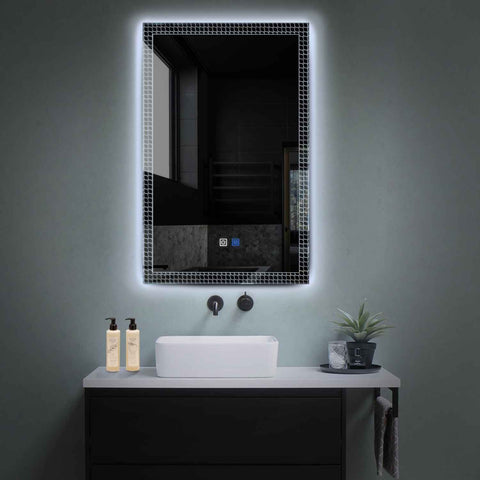 Oglinda LED Verticala, Touch LED, Dimare, Dezaburire, LED 6000K Rece - Gama Official Model 3