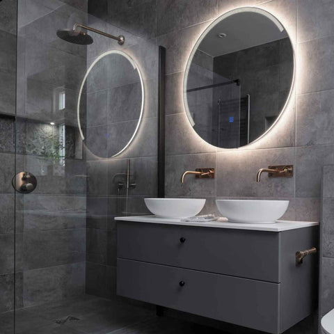 Oglinda LED Rotunda, Touch LED, Dimare, LED 4000K Neutru - Gama Edge Model 5