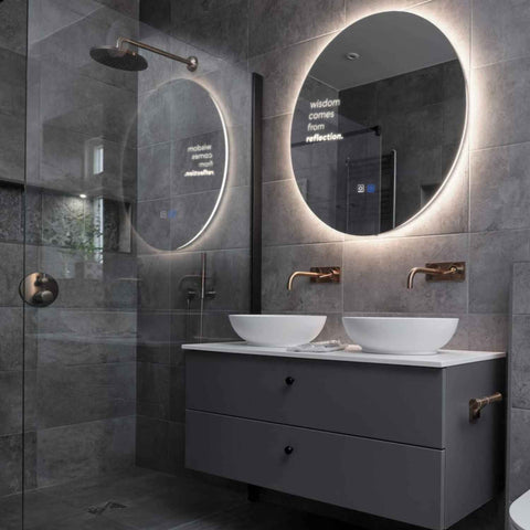 Oglinda LED Rotunda, Touch LED, Dimare, Dezaburire, LED 4000K Neutru - Gama Motivated Model 1
