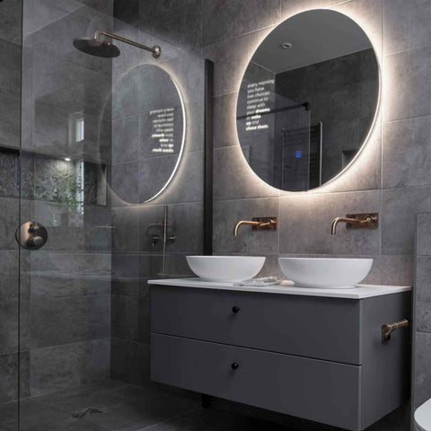 Oglinda LED Rotunda, Touch LED, Dimare, LED 4000K Neutru - Gama Motivated Model 2