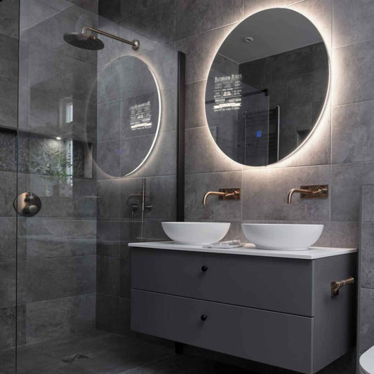 Oglinda LED Rotunda, Touch LED, Dimare, LED 4000K Neutru - Gama Motivated Model 5