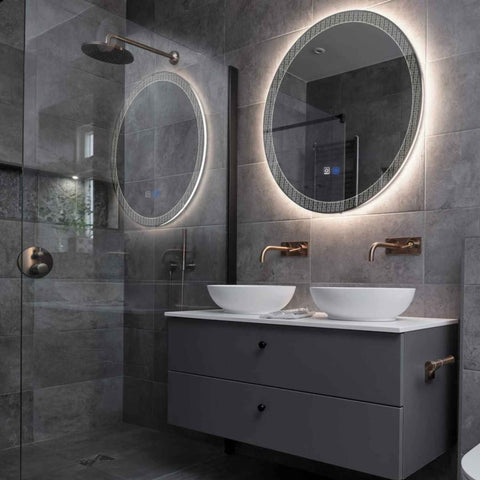 Oglinda LED Rotunda, Touch LED, Dimare, Dezaburire, LED 4000K Neutru - Gama Official Model 5