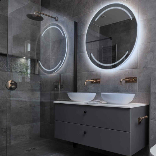 Oglinda LED Rotunda, Fara functii, LED 6000K Rece - Gama Minimal Model 8