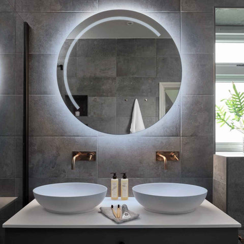 Oglinda LED Rotunda, Fara functii, LED 6000K Rece - Gama Minimal Model 5