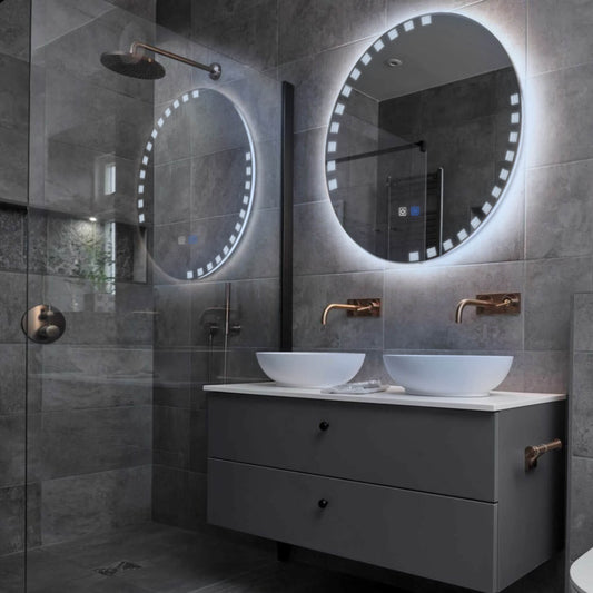 Oglinda LED Rotunda, Touch LED, Dimare, Dezaburire, LED 6000K Rece - Gama Edge Model 6